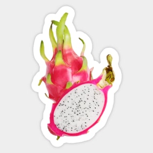 Abstract Minimalist Art of Dragon Fruit or Pitaya Sticker